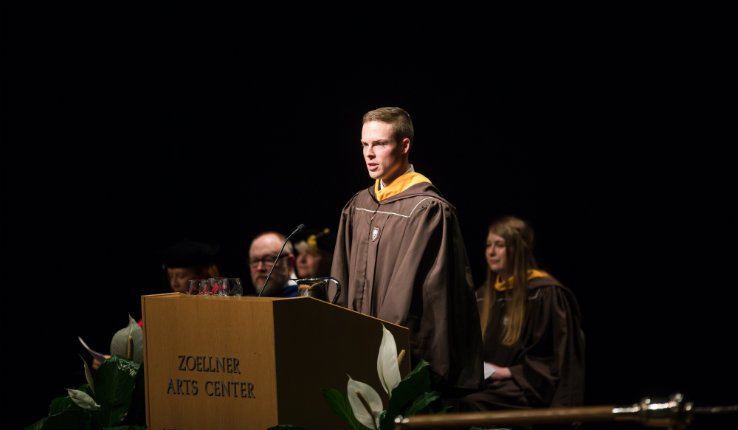 Ryan Malloy speaks at Lehigh Honors Covocation
