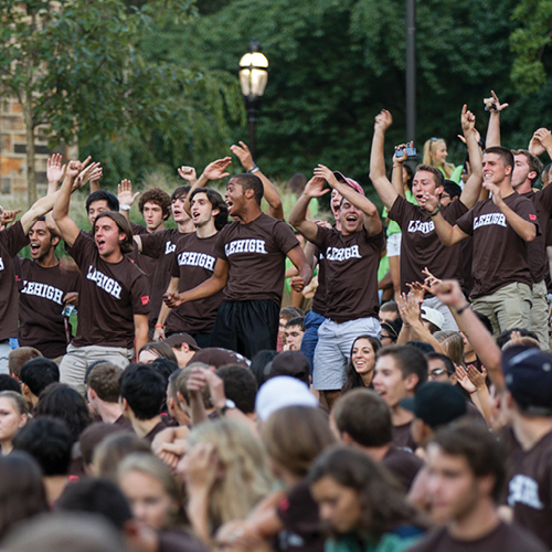 Students in Lehigh T-Shirts