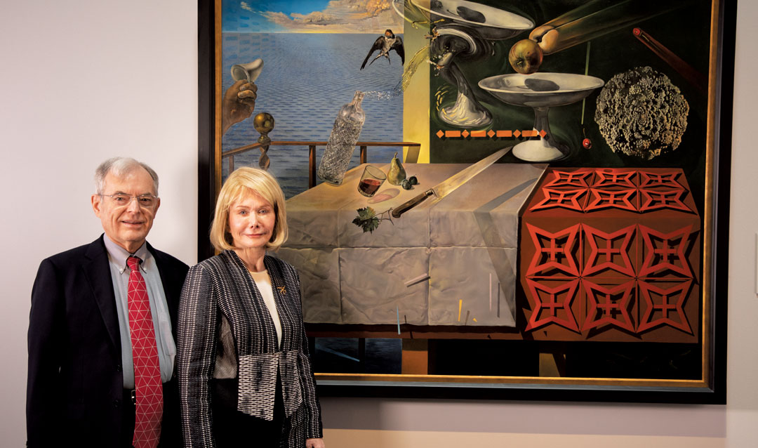 Brad Morse and his wife, Mary Ann, in front of the Nature Morte Vivante