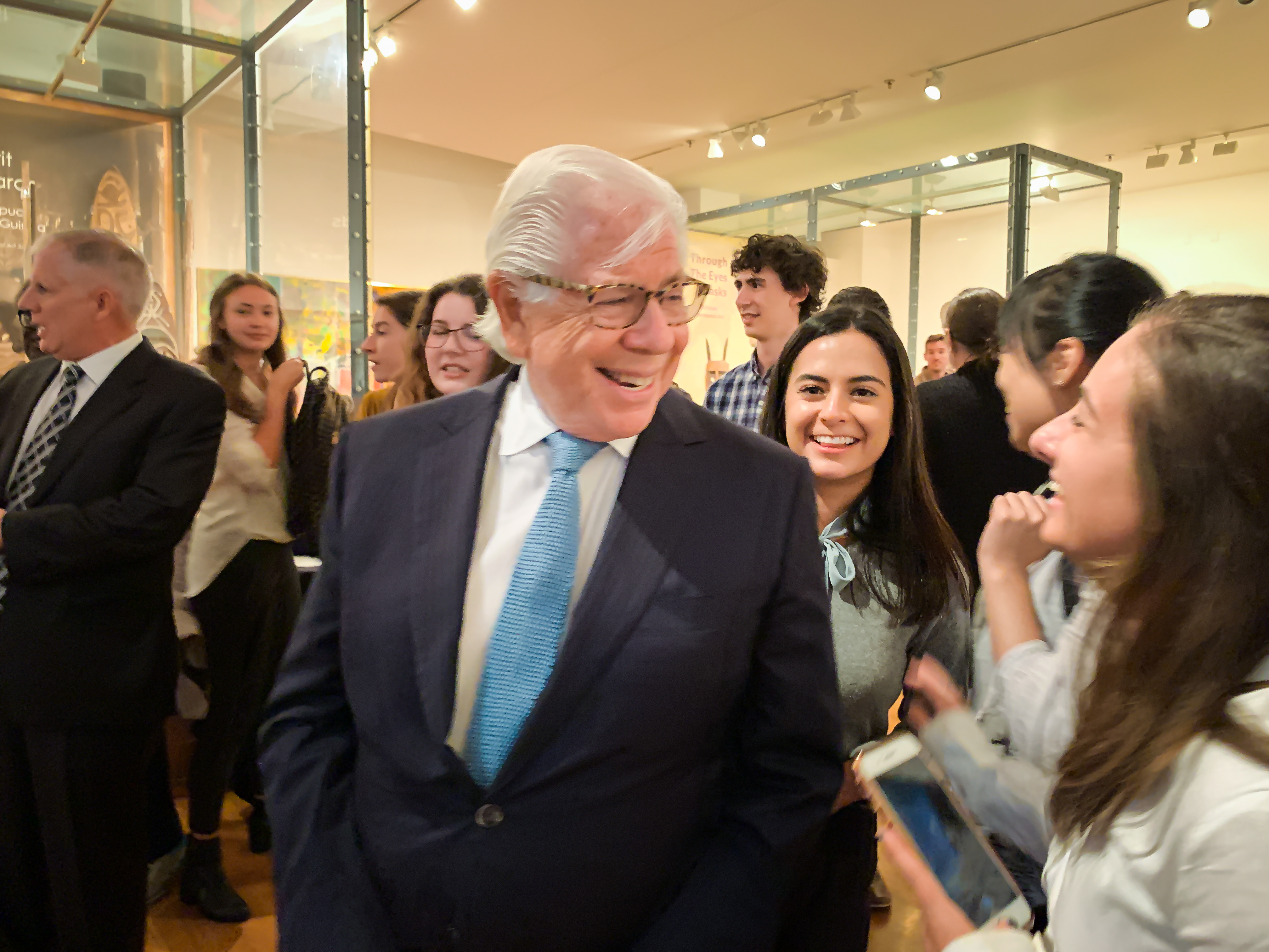 Carl Bernstein meets with Lehigh students
