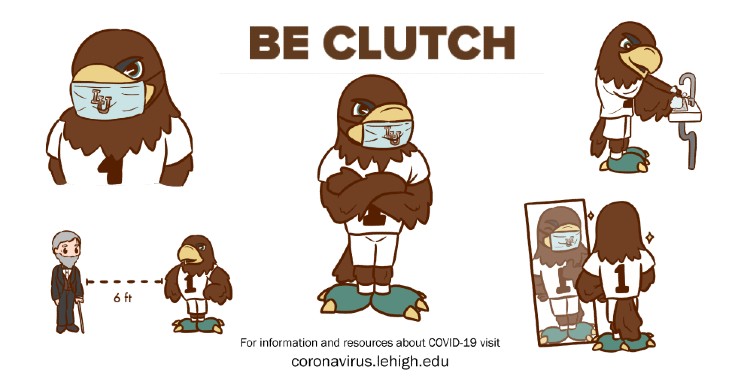 Illustrations of Clutch following safety measures