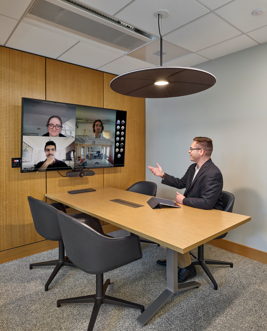 High-tech meeting room