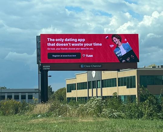 fuse ad on a billboard