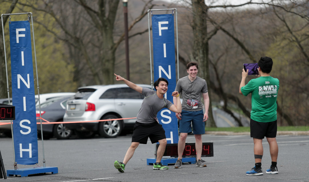 Runners after Lehigh graduate student 5K
