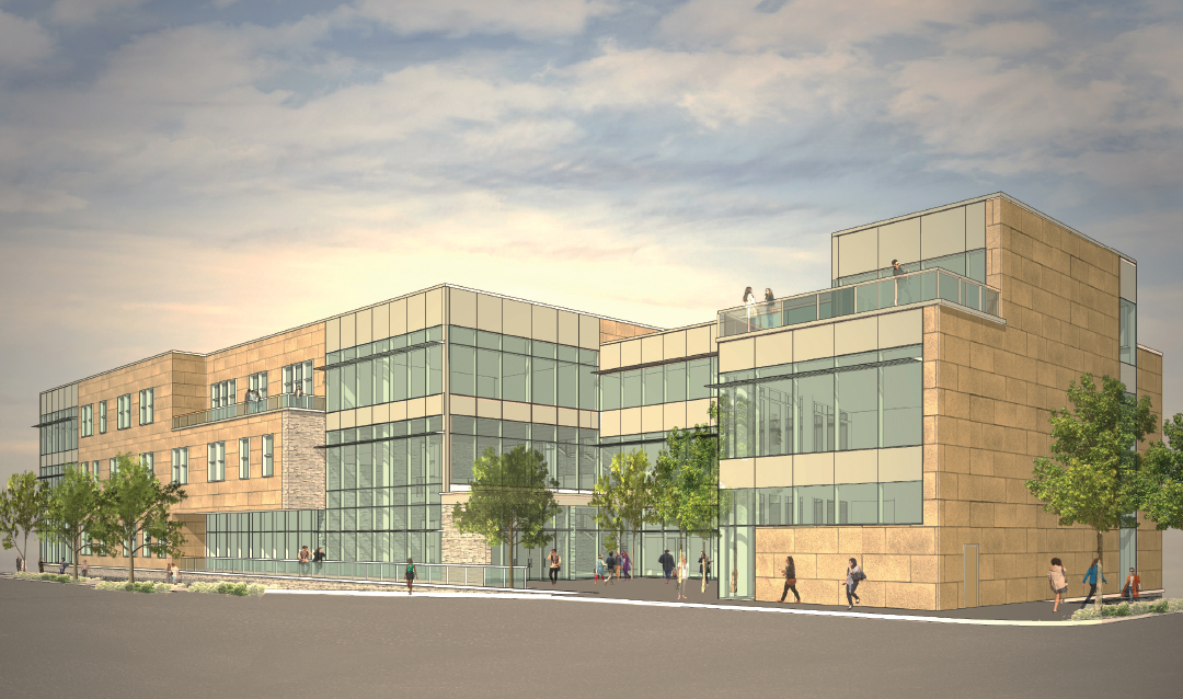 Rendering of new College of Business building