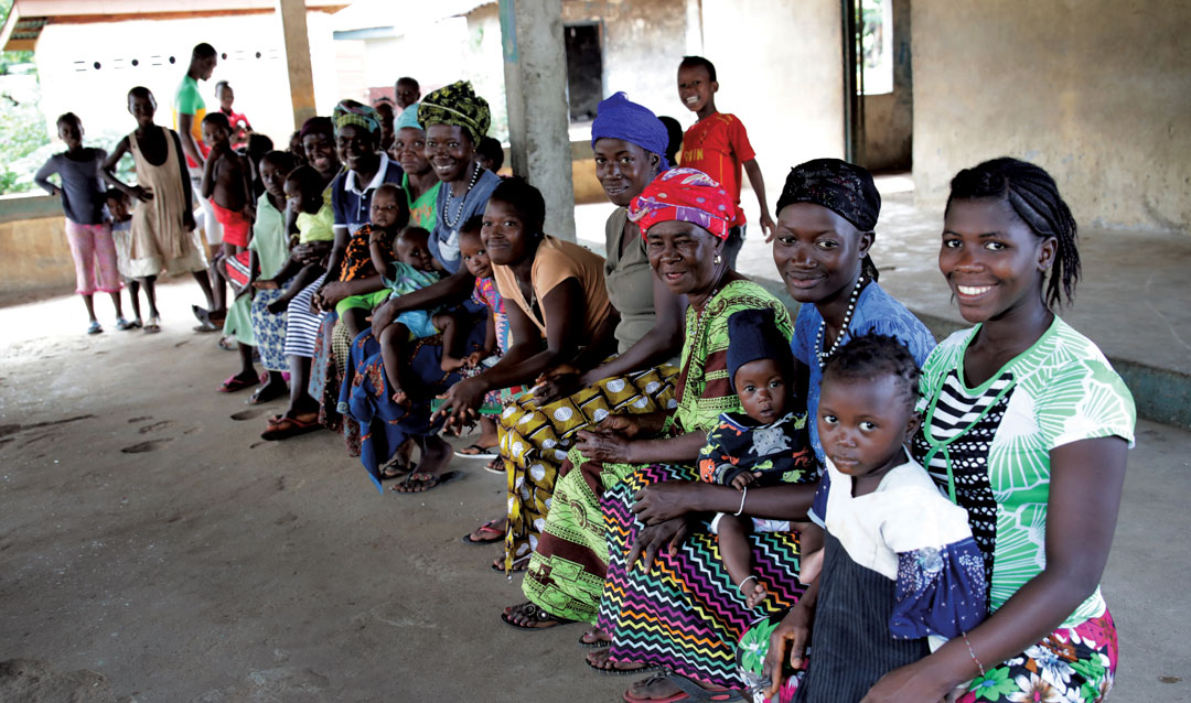 Women and children in Sierra Leone