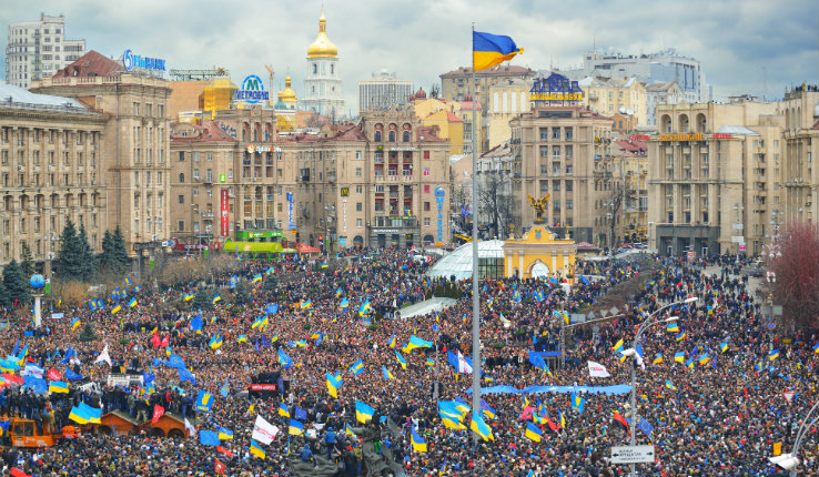 Protest in Kiev, Ukraine in 2013