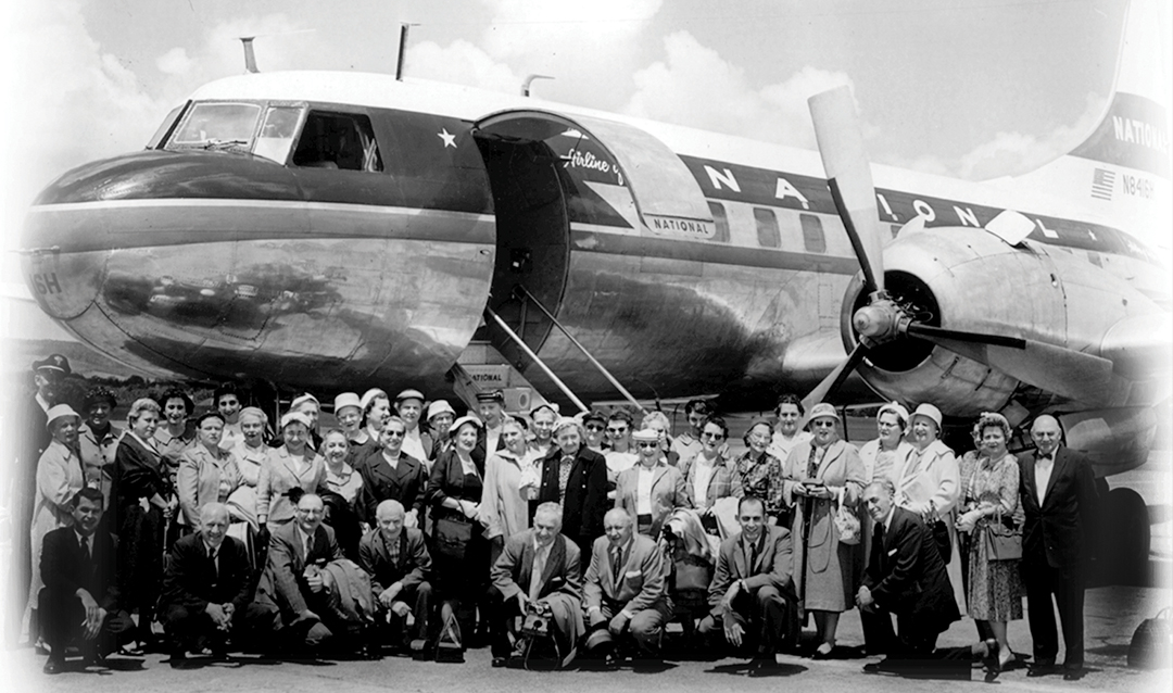 first air charter for leisure travel in 1958