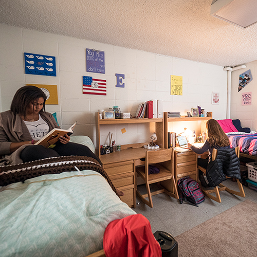 Student in dorm