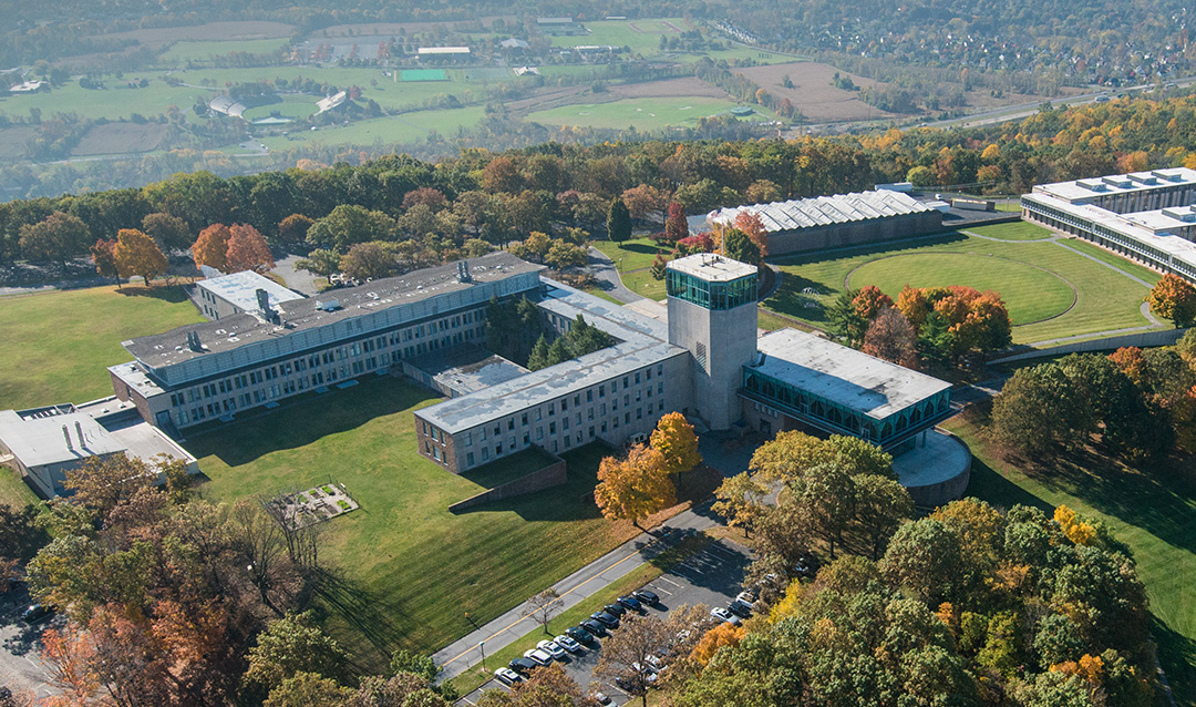 Lehigh University's Iacocca Hall from above