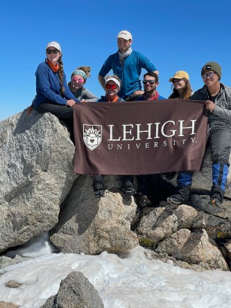 Lehigh Launch students at the Gannett Peak summit