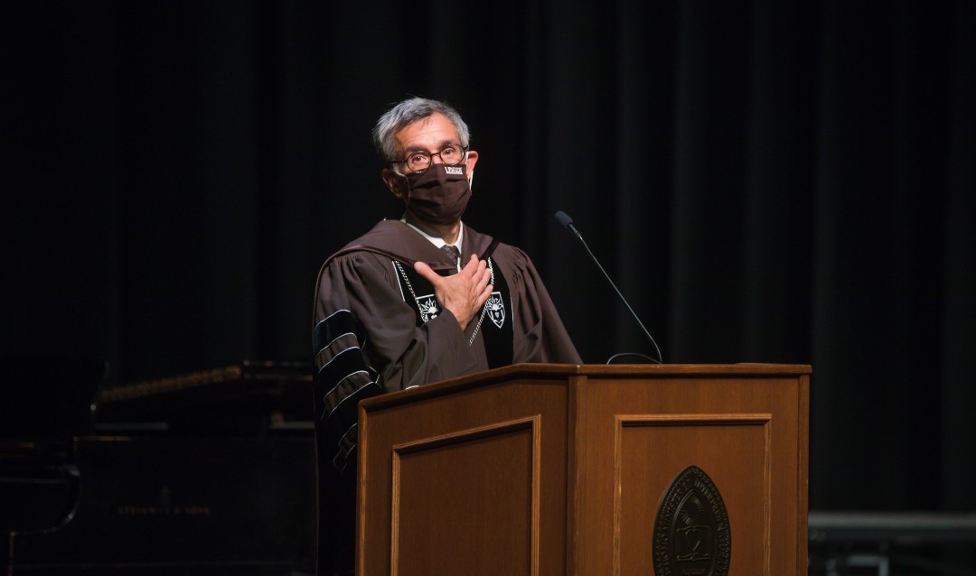 President Joseph Helble at Convocation