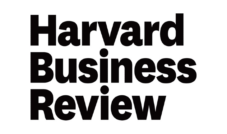 texting reading "Harvard business review"