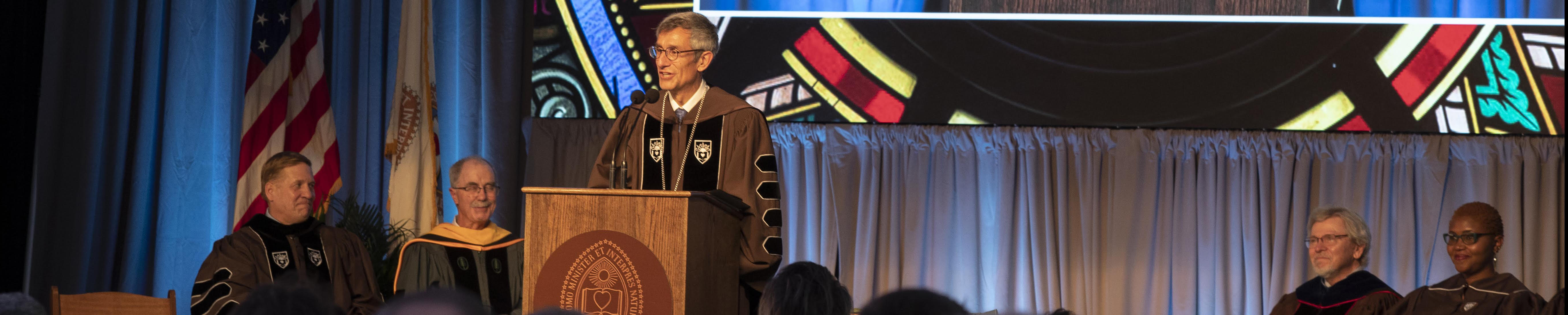 Joseph J. Helble was officially inaugurated as Lehigh's 15th president on Oct. 15.