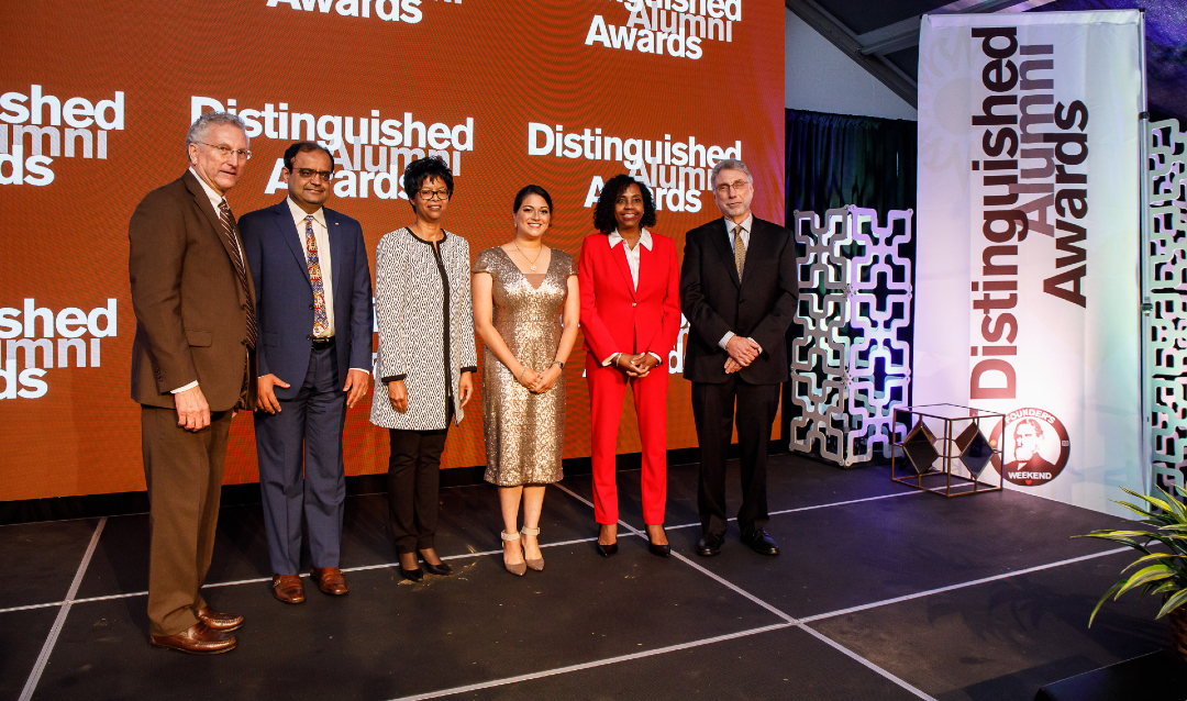 Distinguished alumni award winners.