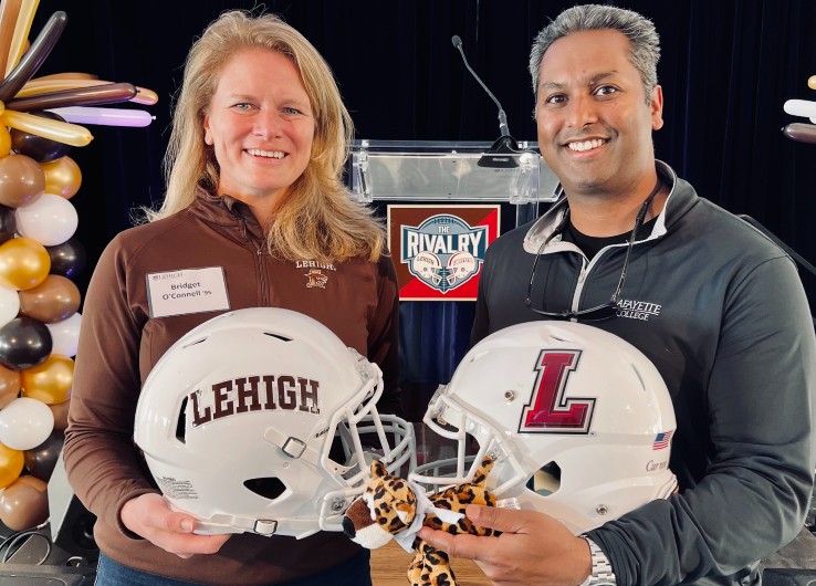 Bridget O'Connell prior to the Lehigh Lafayette game