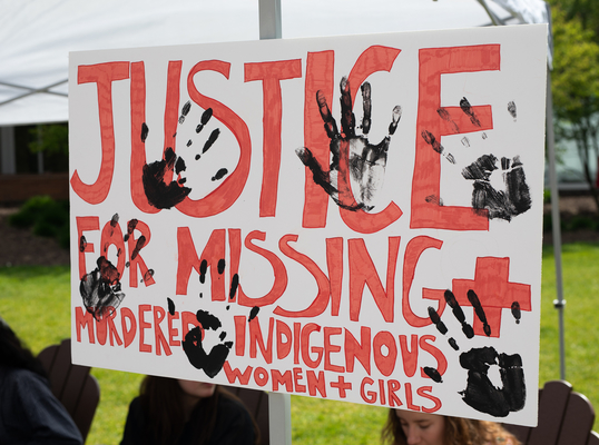 Poster for justice for Indigenous People