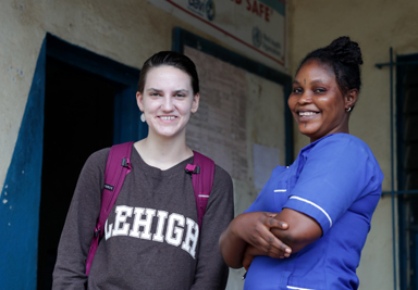 Two female students