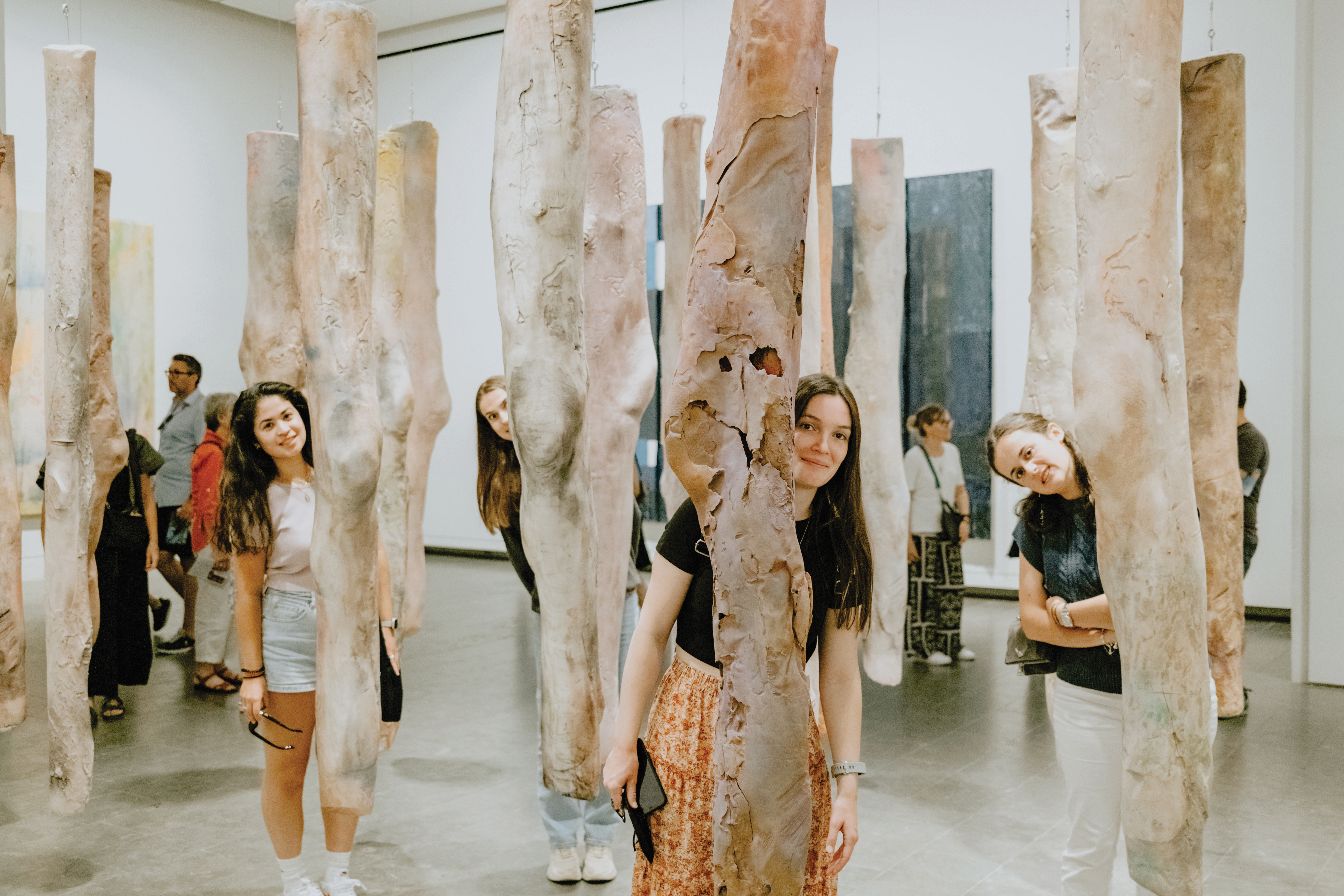 Students inside the Louisiana Museum of Modern Art