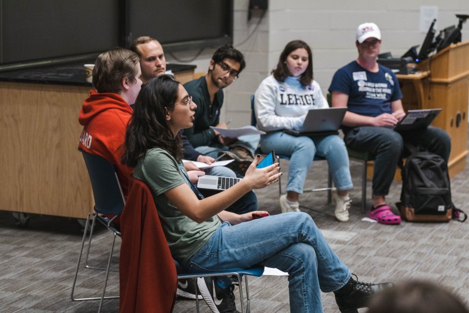 College Democrats and College Republicans debate about free speech.