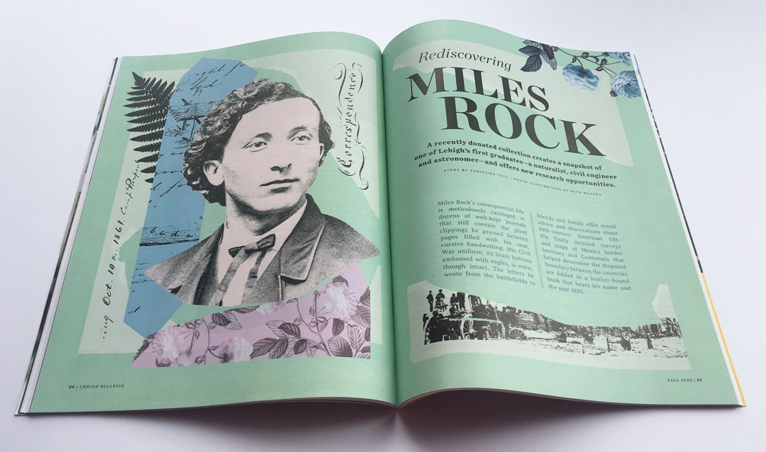 Photo of the Miles Rock spread in the Bulletin