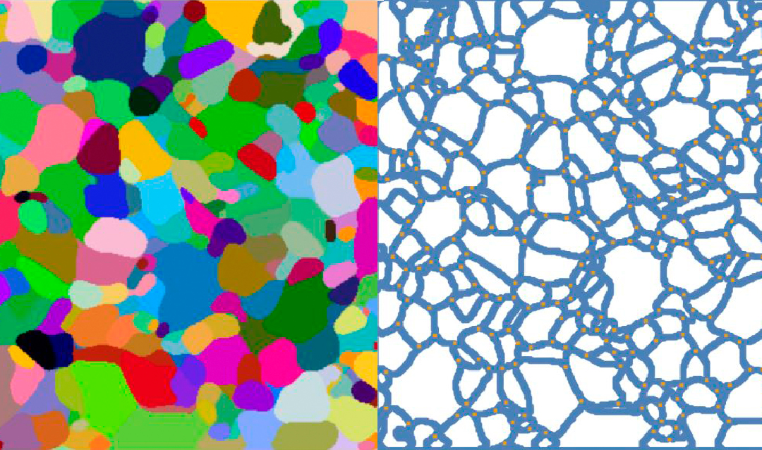 Two side-by-side grain boundary illustrations