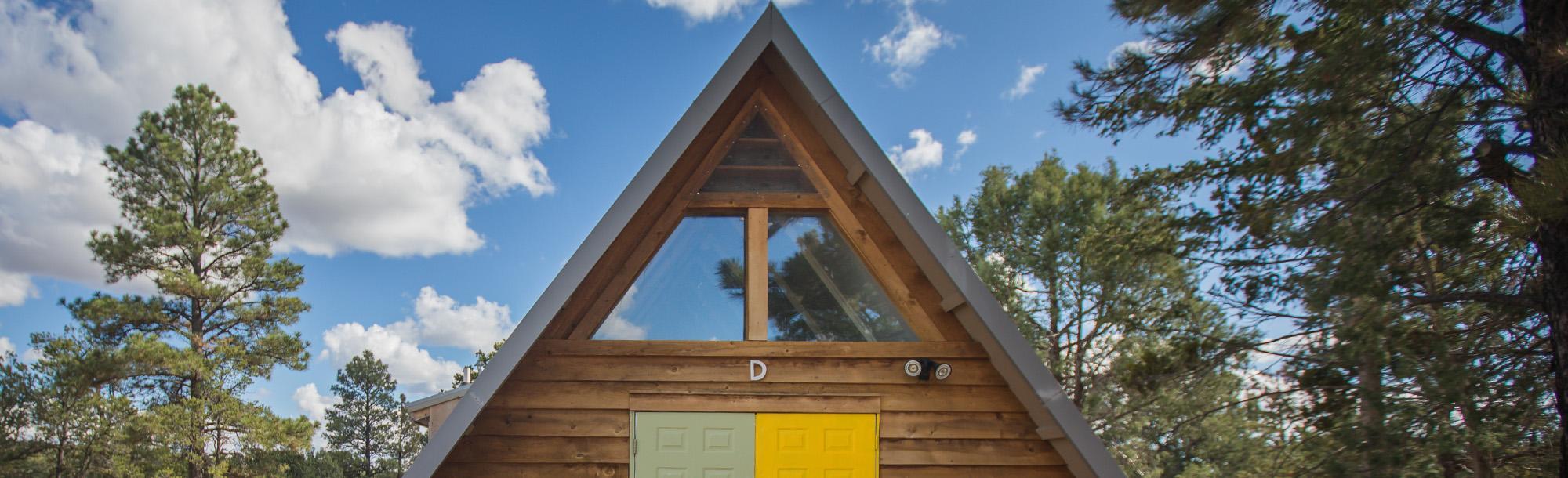 Top of an A-frame house