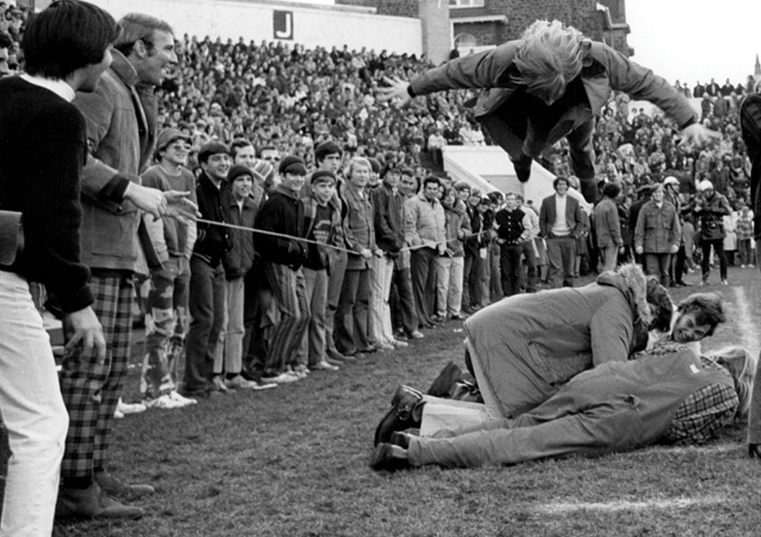 Students at 1972 Rivalry game