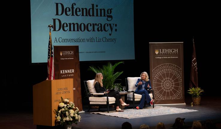 Liz Cheney chats with Mary Anne Madeira