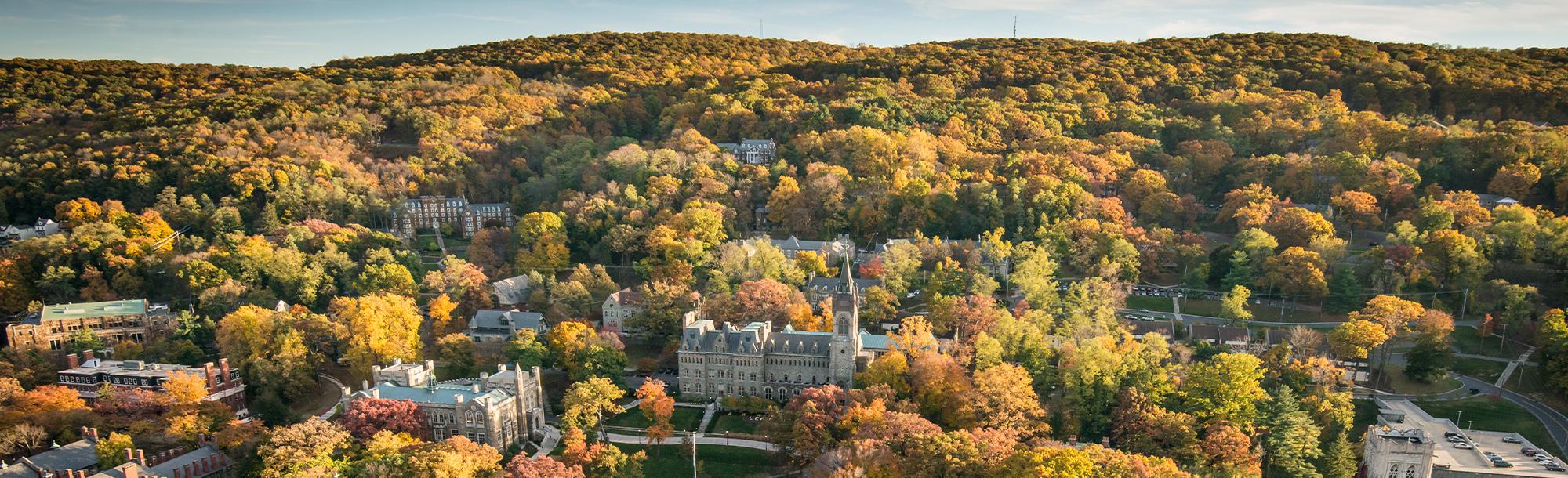 Aerial image of Asa Packer Campus