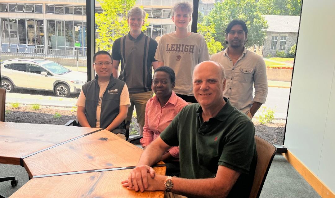 Nianguang Zhao and his teammates with Alex Matturri