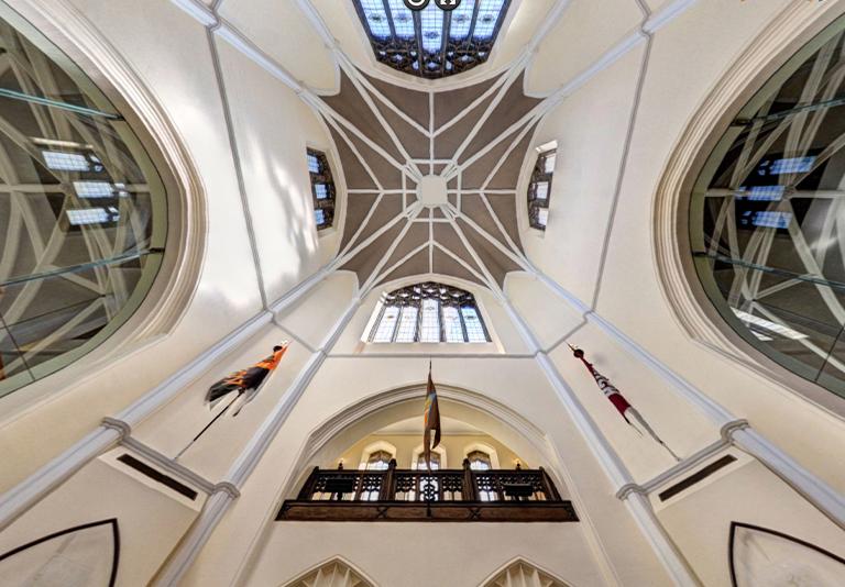 Ceiling of Alumni Memorial atrium