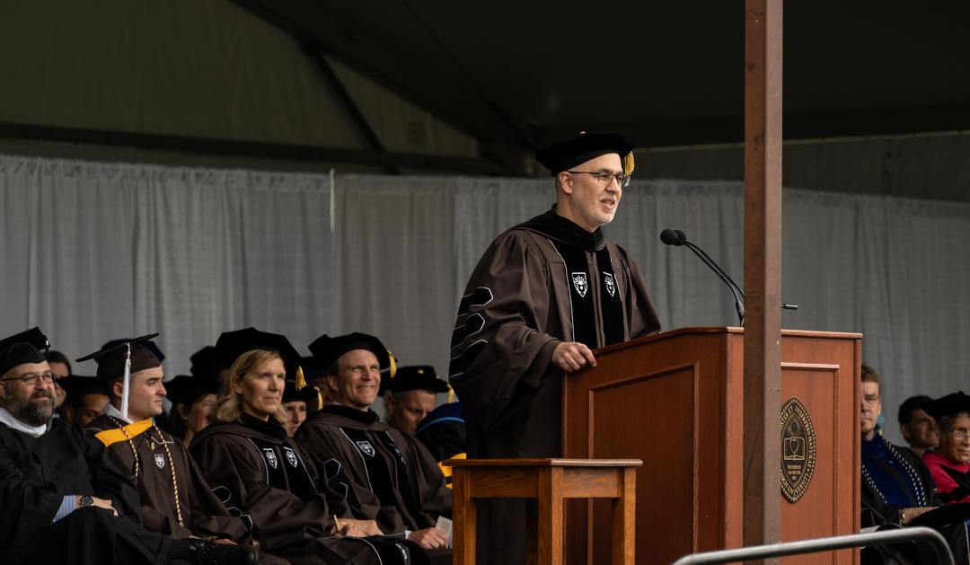 Scott WIlloughby delivers address