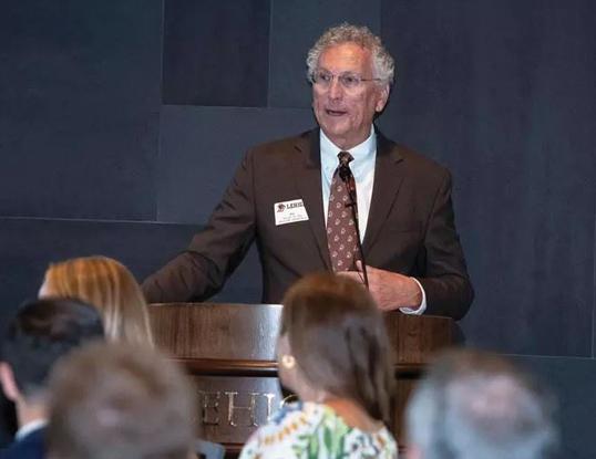 Joe Sterrett speaking at Lehigh University.