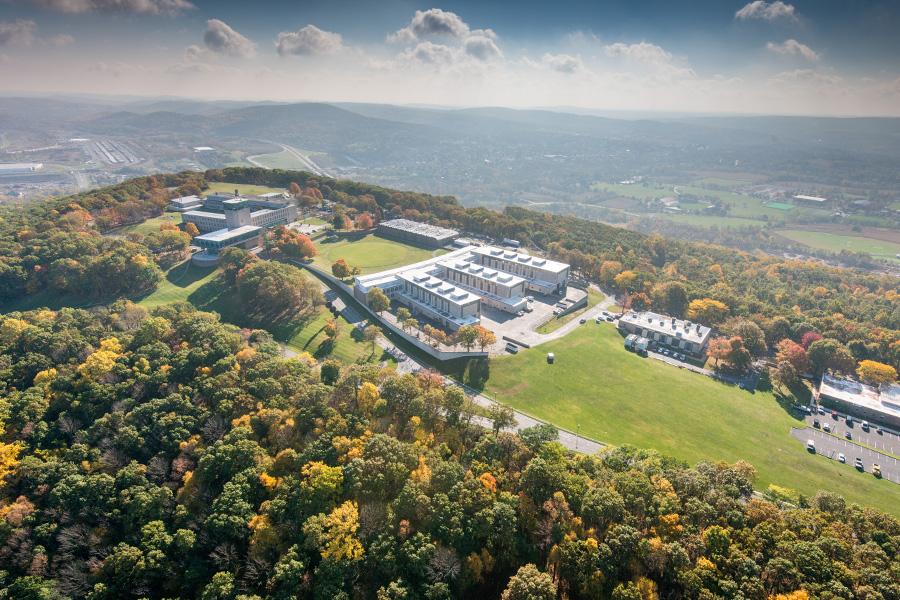 Aerial image of the Mountaintop Campus