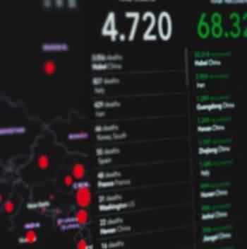 Screen of natural disaster statistics