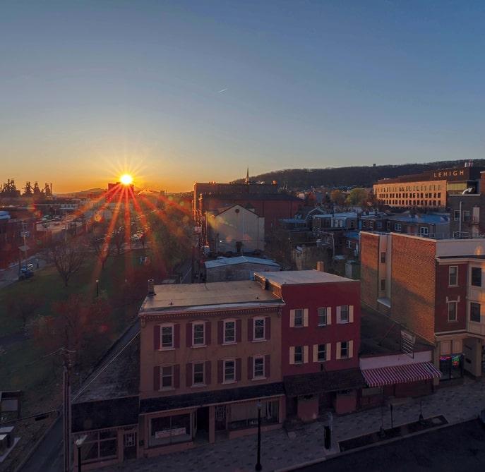 Bethlehem at sunset