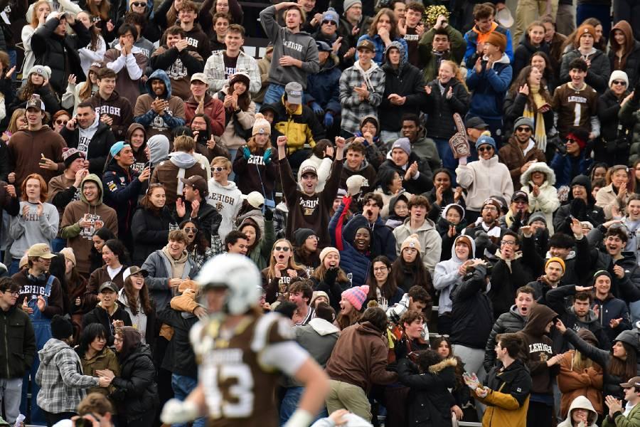 Crowd during Lehigh football game