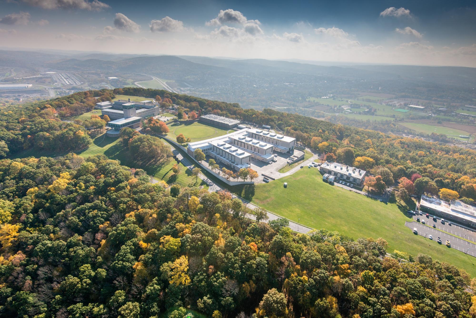 Aerial photo of Lehigh's campus