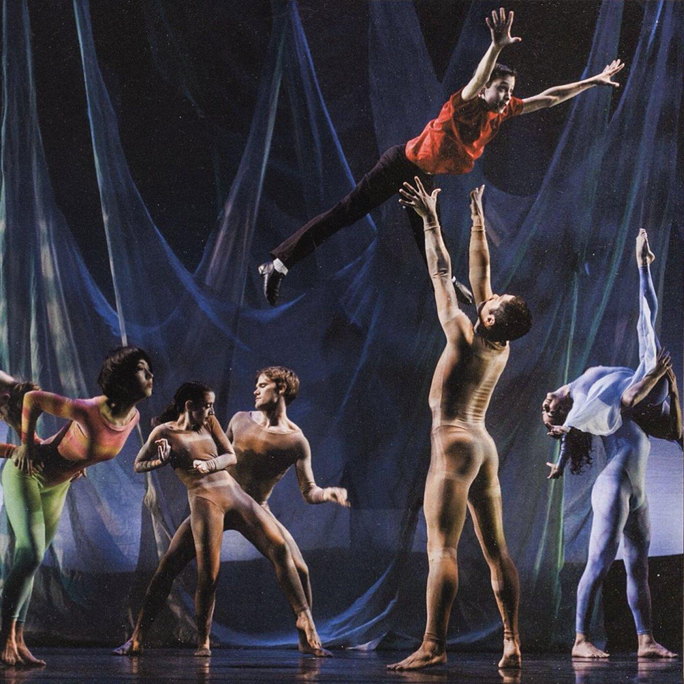 Acrobats rehearsing for a performance