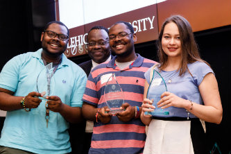 Henri_Odi_and_student_award_recipients_Student_Life_Leadership_Awards