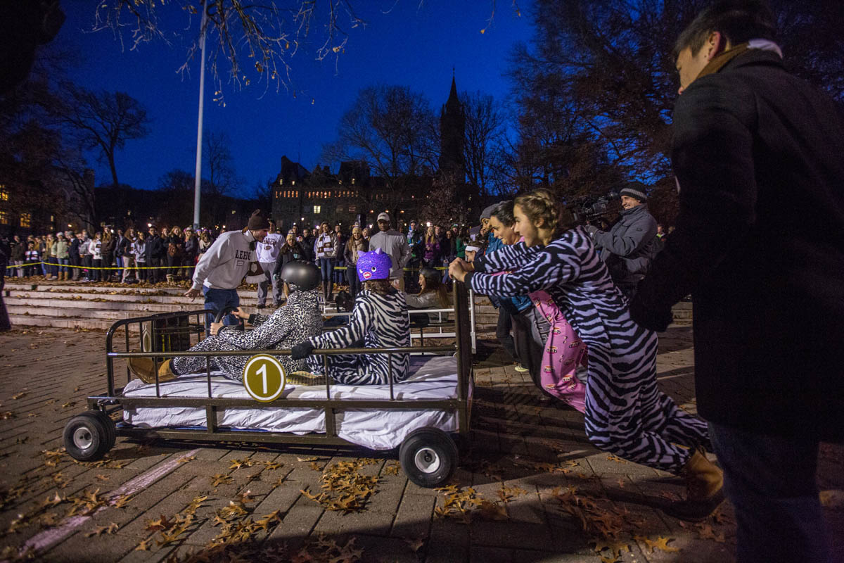 A Spirit Week Tradition Bed Races News Article Lehigh University