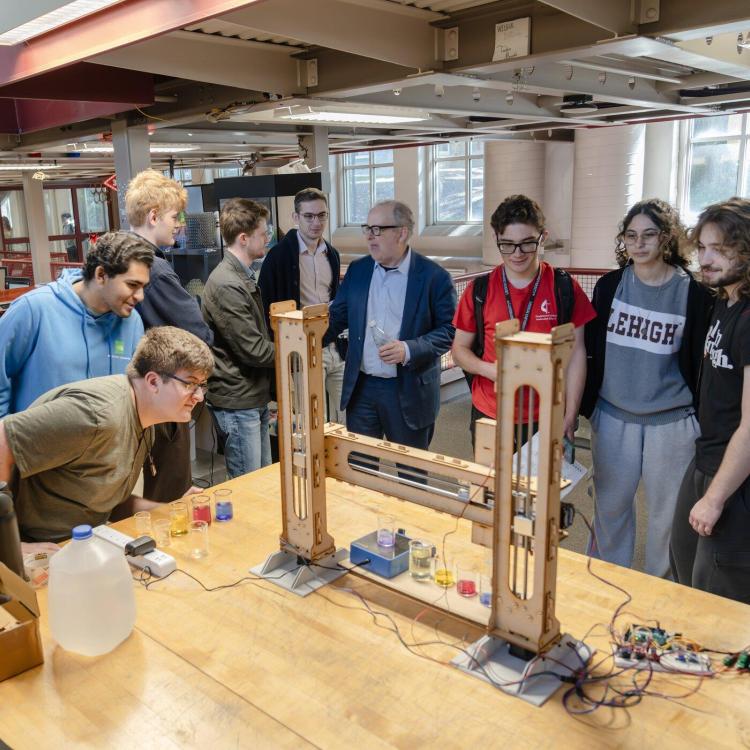 Students working on a project