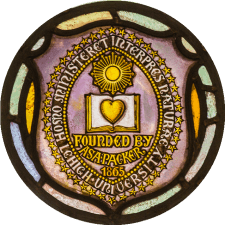 Stained Glass window of Lehigh seal
