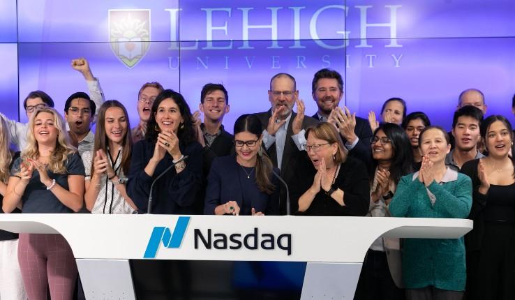 Lehigh rings the Nasdaq bell