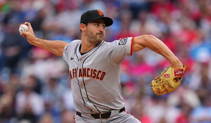 Mason Black pitching for Giants