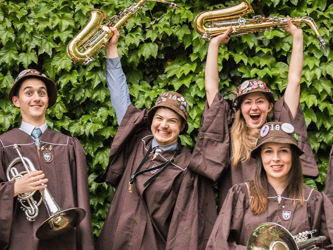 Graduates at Commencement
