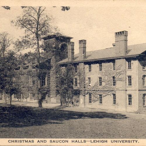 Christmas Hall and Saucon Hall in 1873