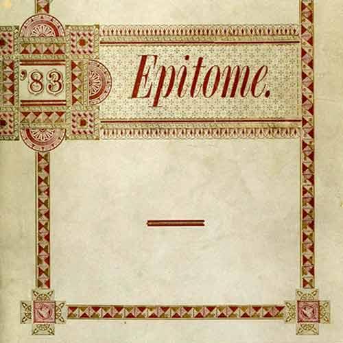 Epitome Yearbook from 1875