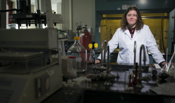 Kelly Schultz, assistant professor of chemical engineering and biomolecular engineering